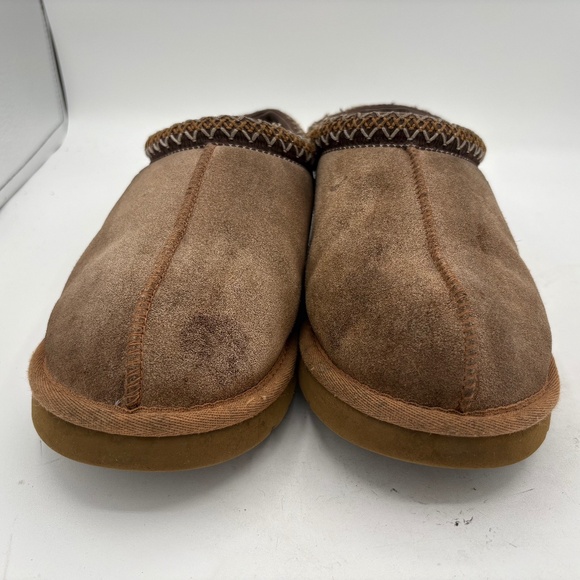 Mens Ugg Australia Tasman II Chestnut Shearling Lined Comfort Slippers Size 9 - Picture 16 of 16